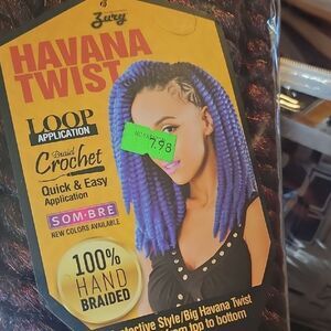Zury Havana Twist Crochet Hair in Blue and Black